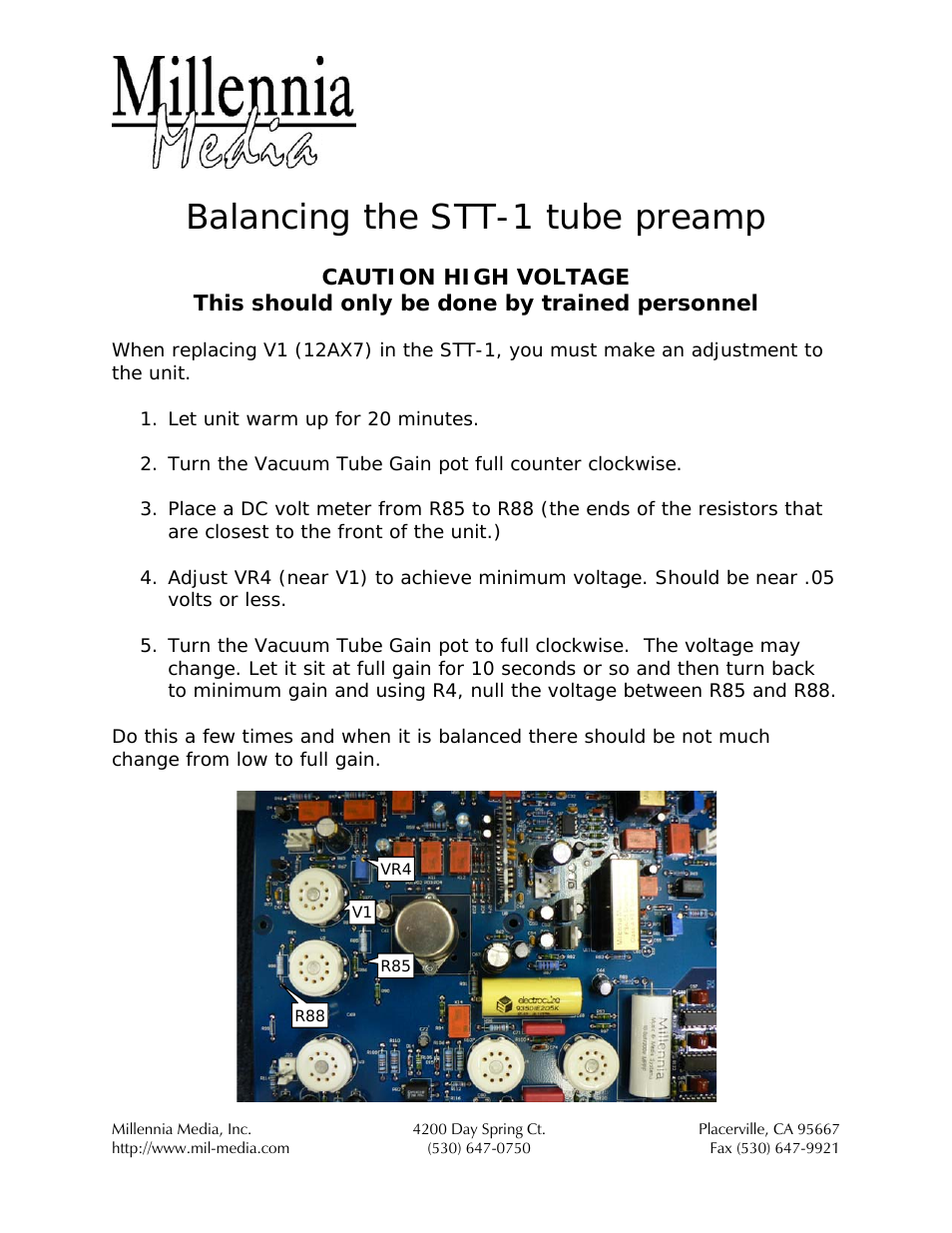 STT-1 Balancing Tube Preamp