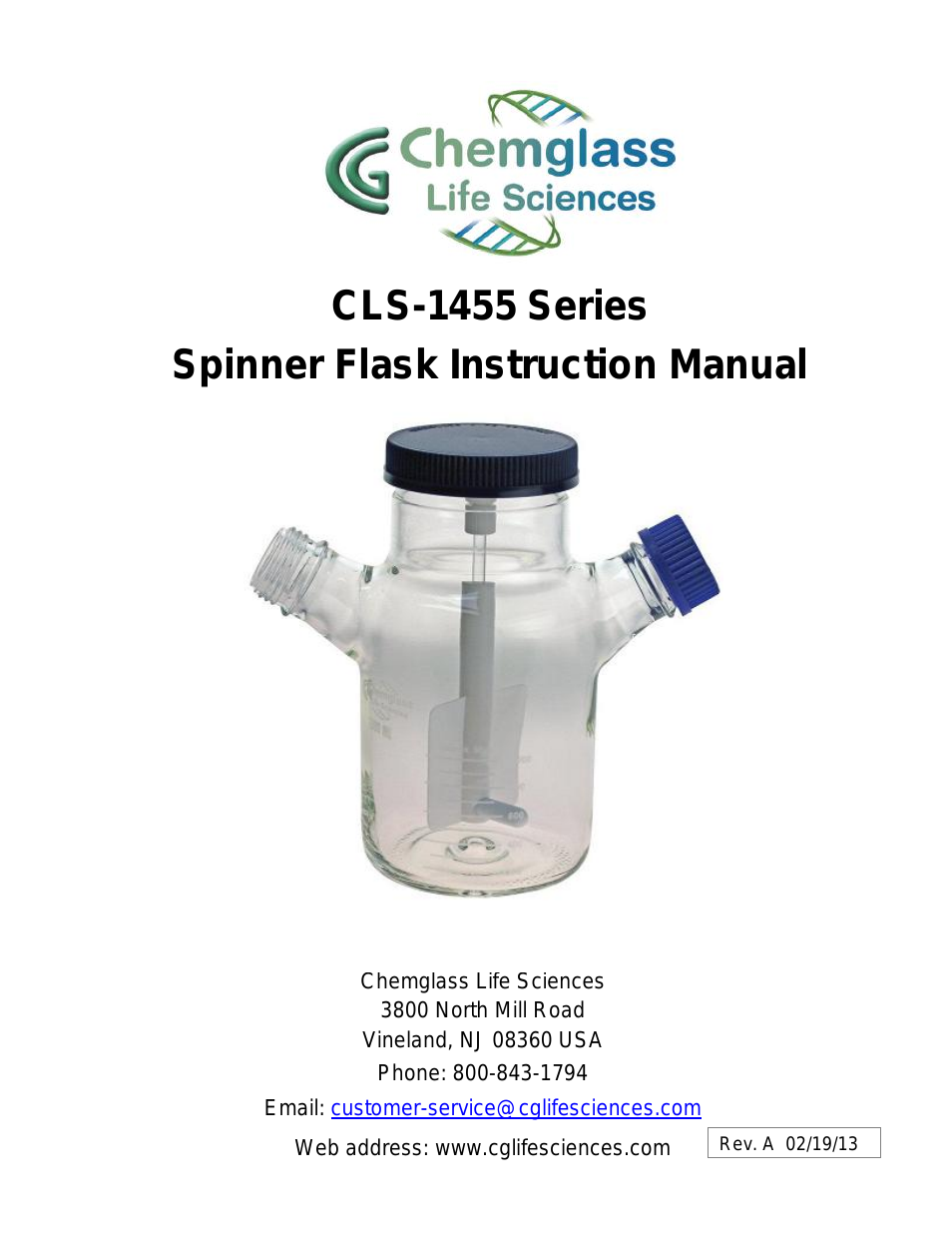 CLS-1455 Series Spinner Flasks