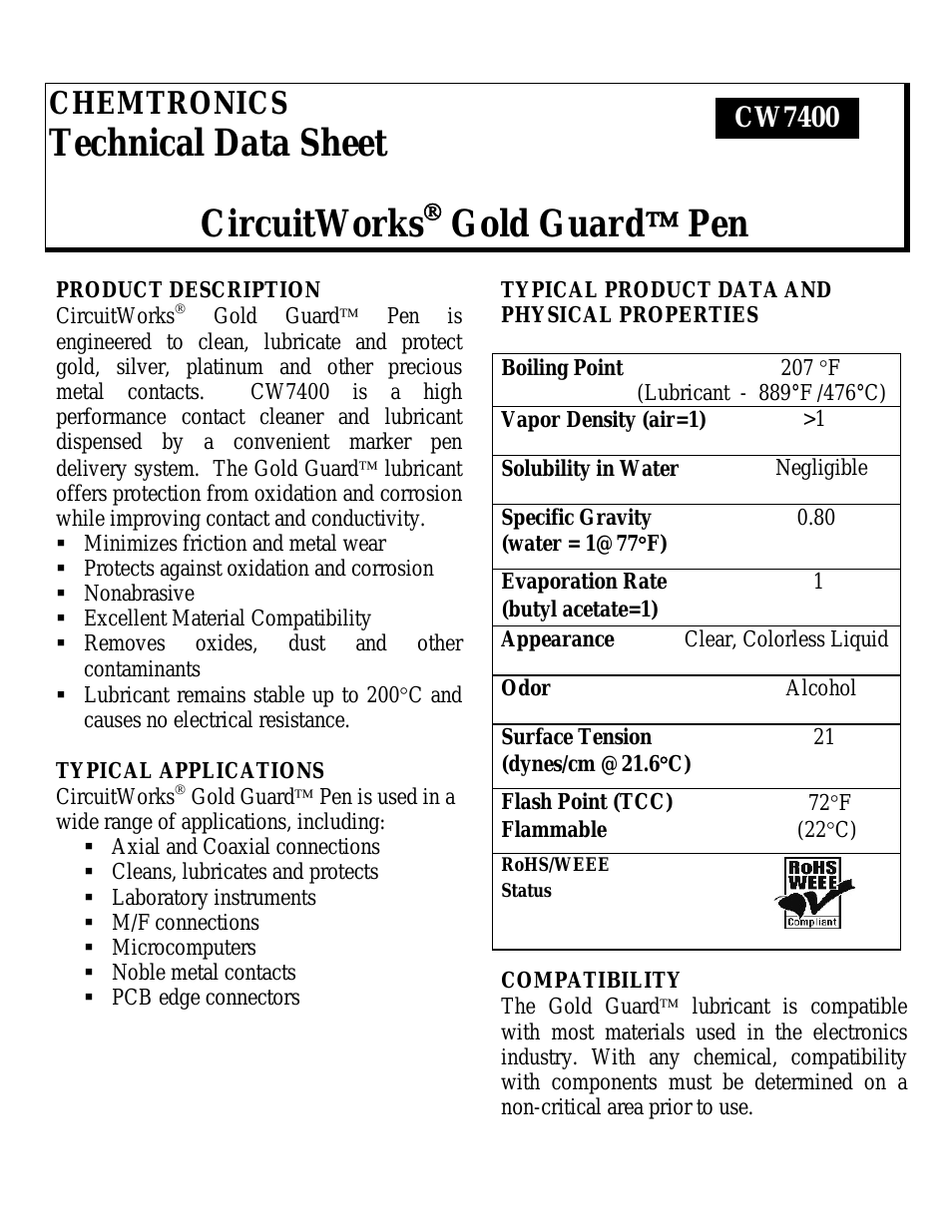 CircuitWorks® Gold Guard™ Pen CW7400