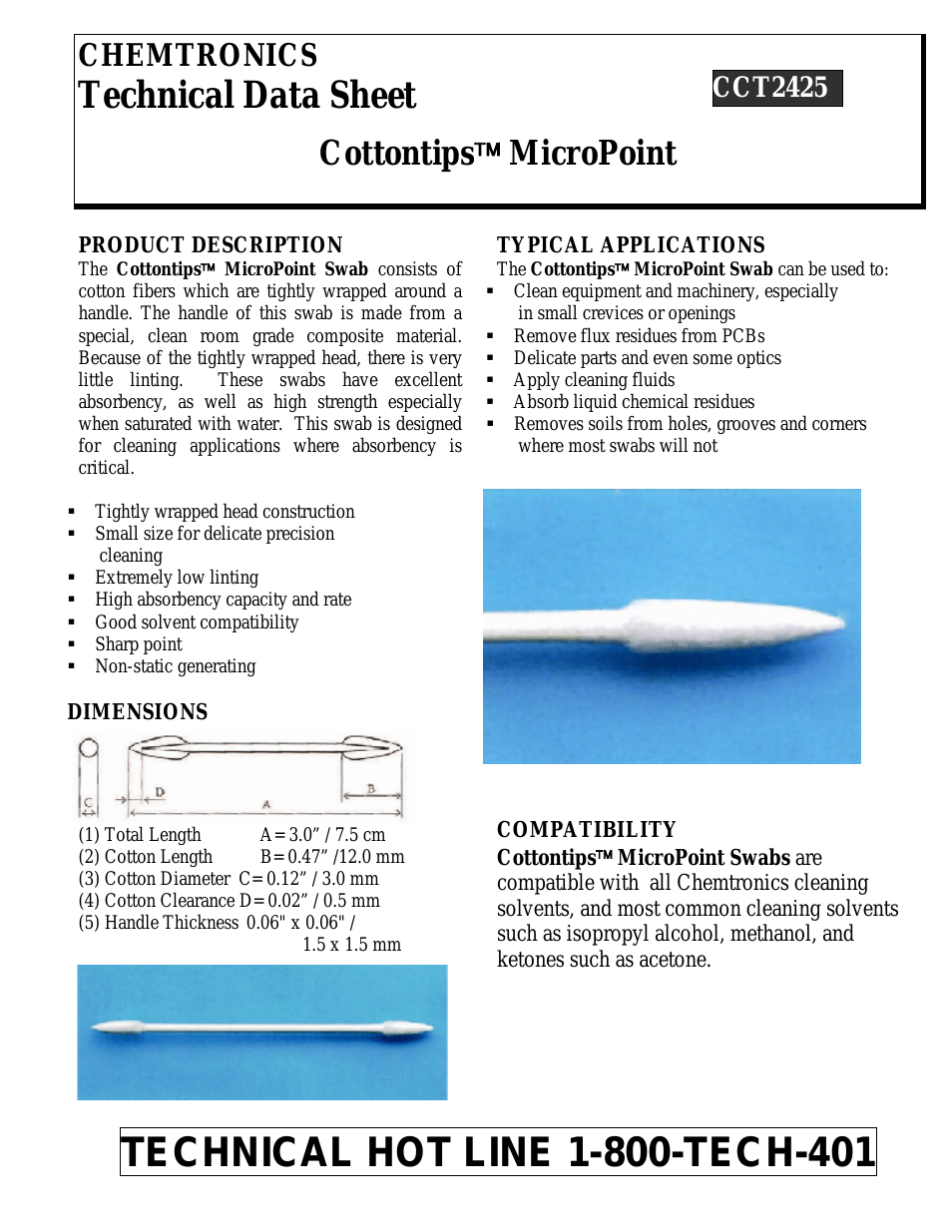 Cottontips Micropoint CCT2425