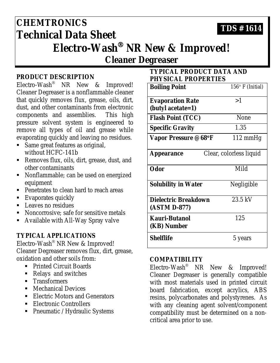 Electro-Wash NR ES114