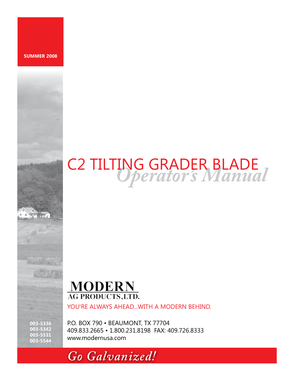 Tilting Grader Blade