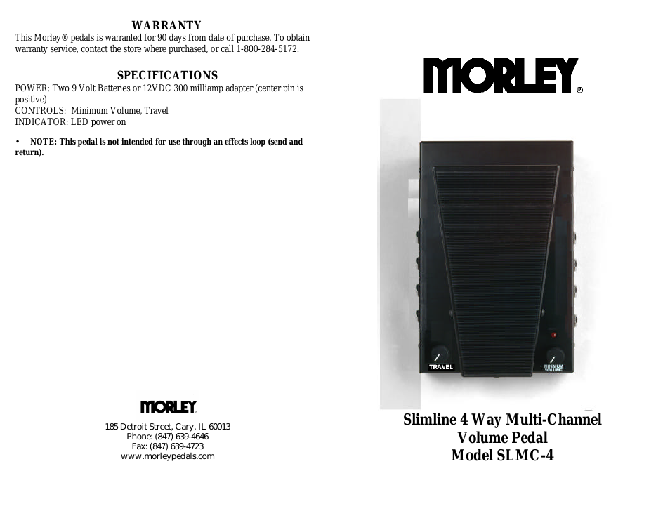 SLMC-4 4 CH VOL New Manual