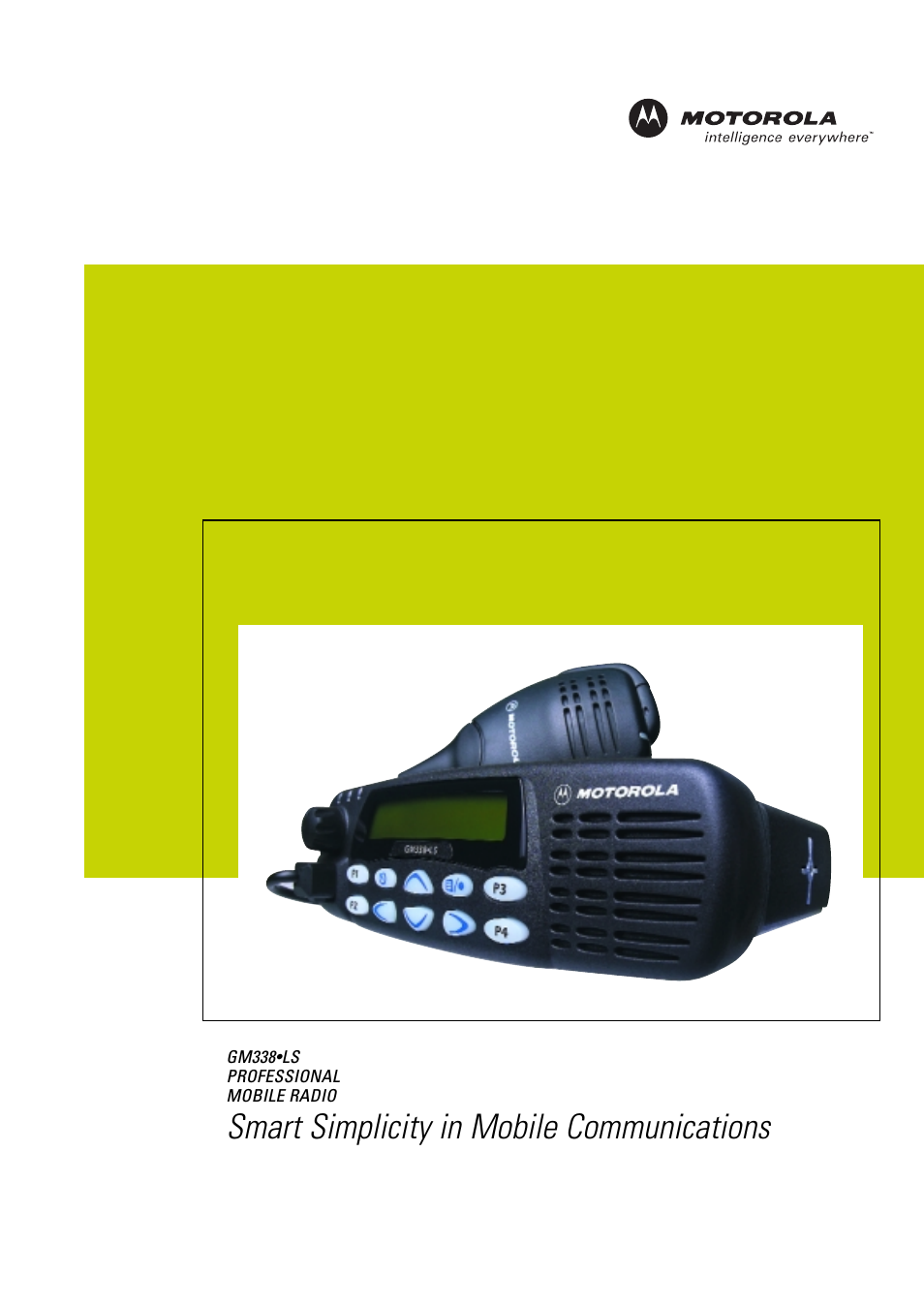 PROFESSIONAL MOBILE RADIO GM338LS