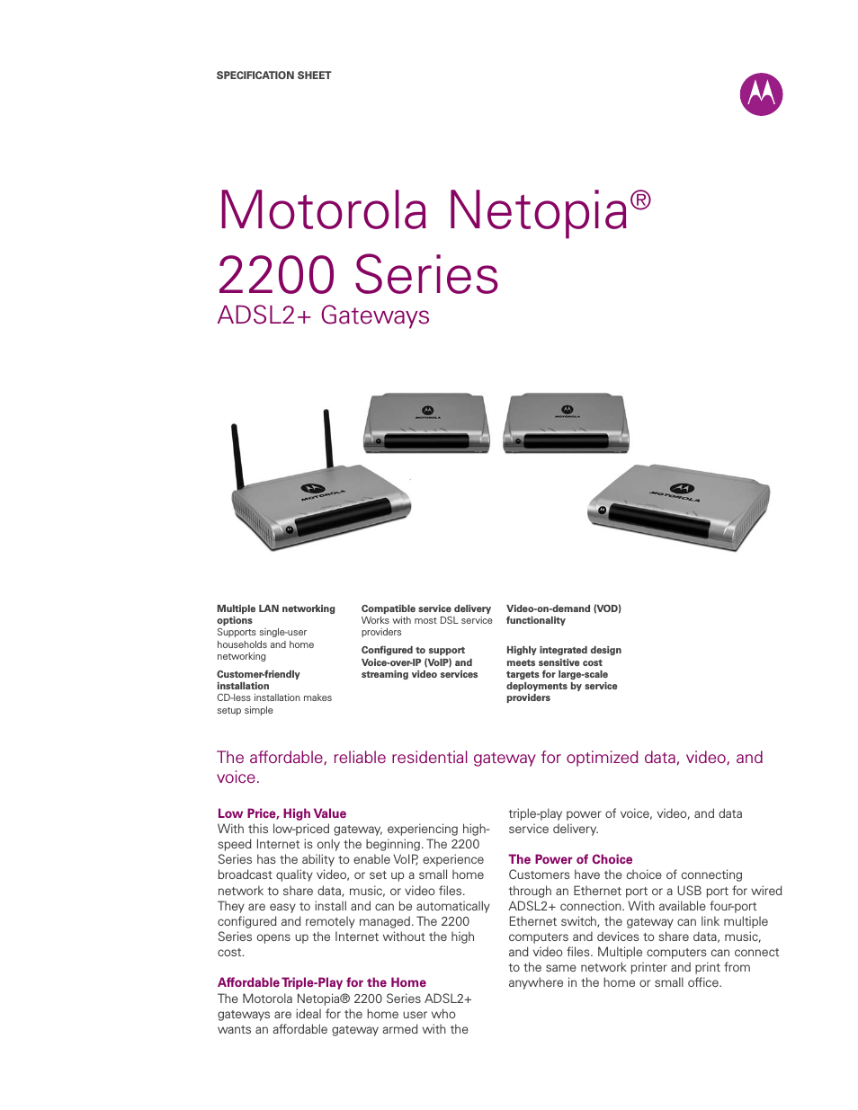 Netopia 2240N-VGx