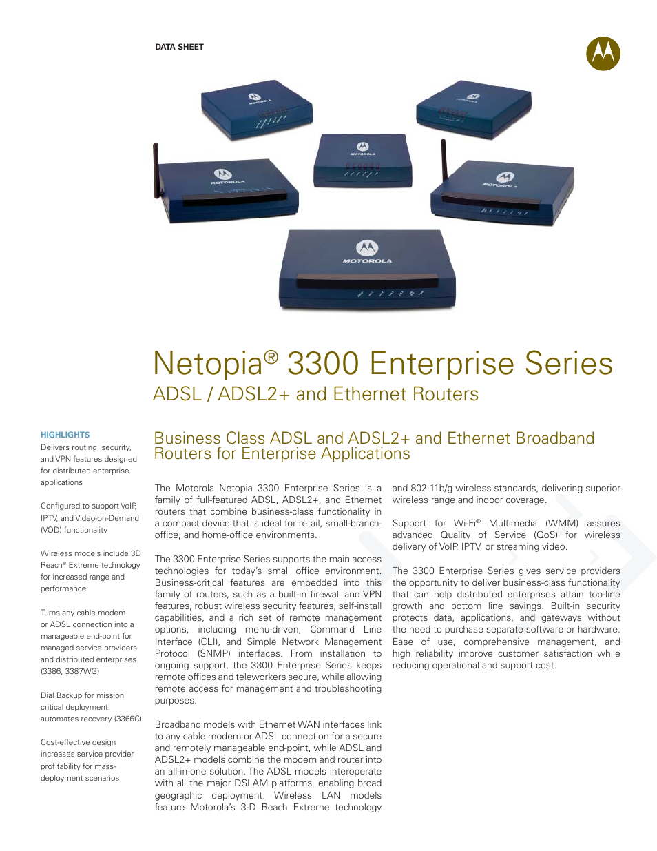 Netopia Enterprise Series