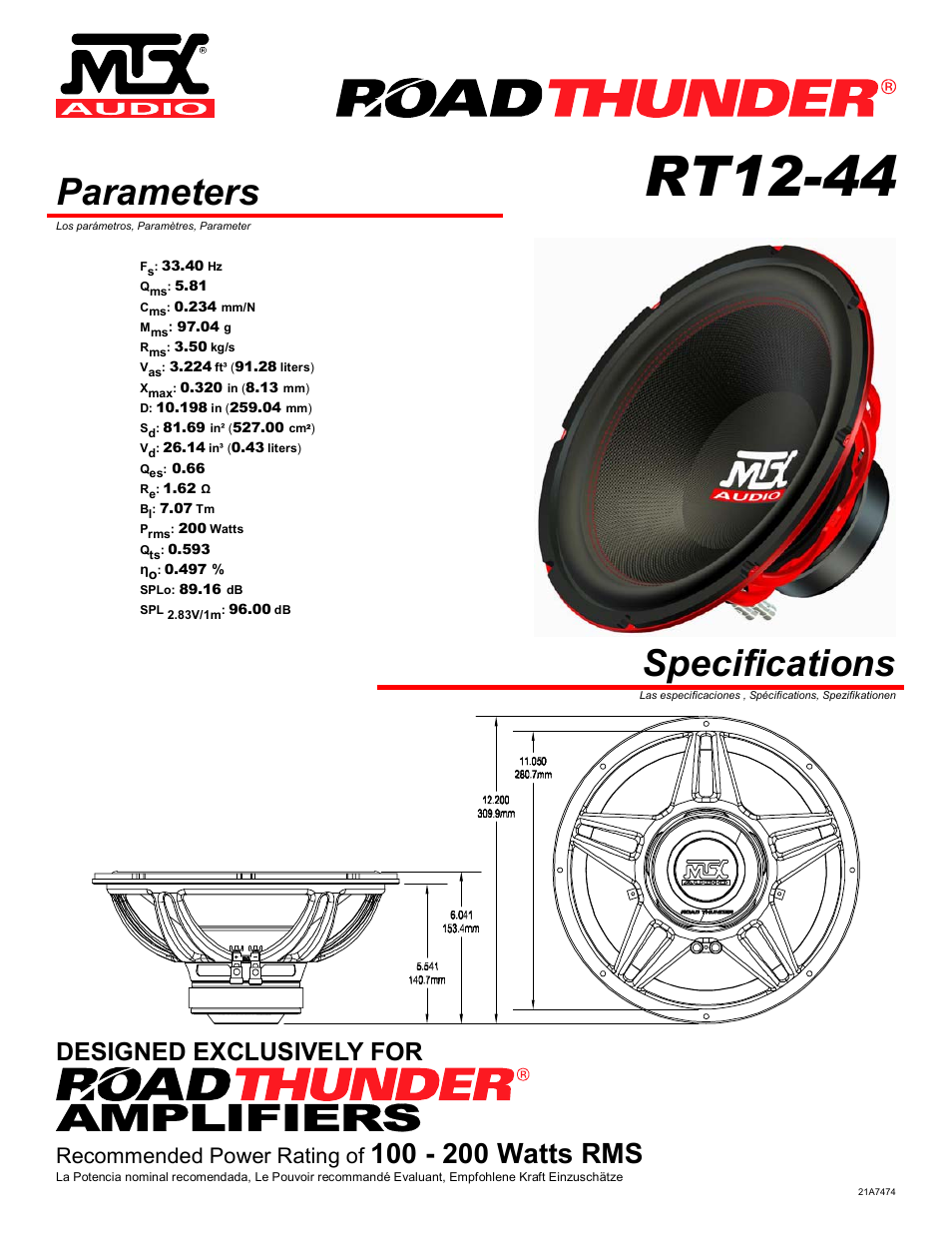 RoadThunder RT12-44