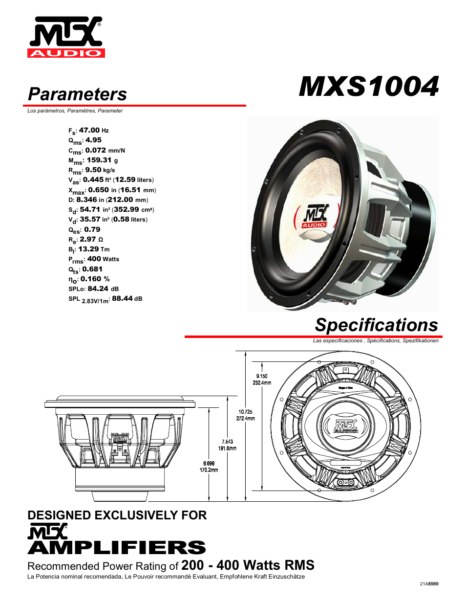 MTX MXS1004