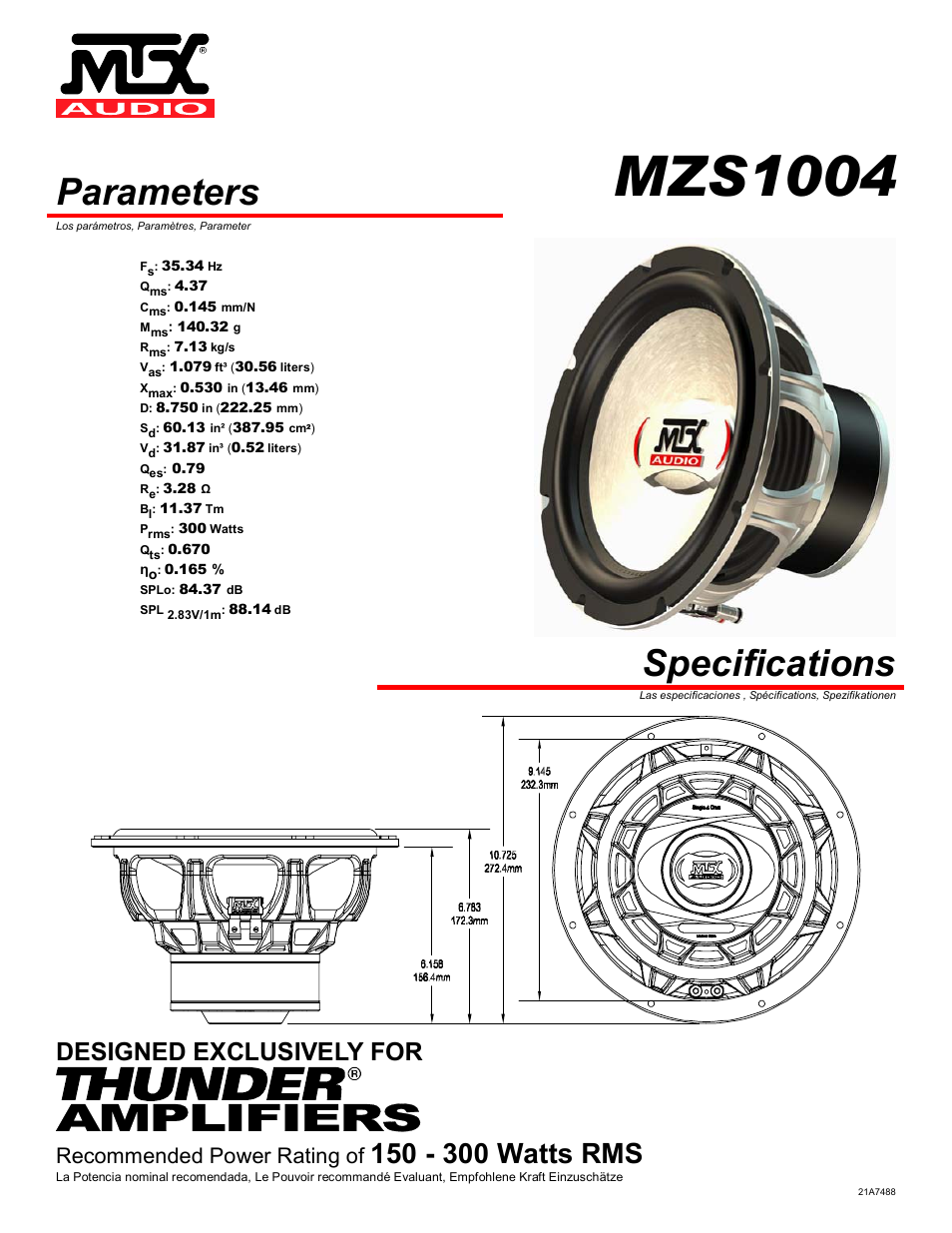 MTX MZS1004
