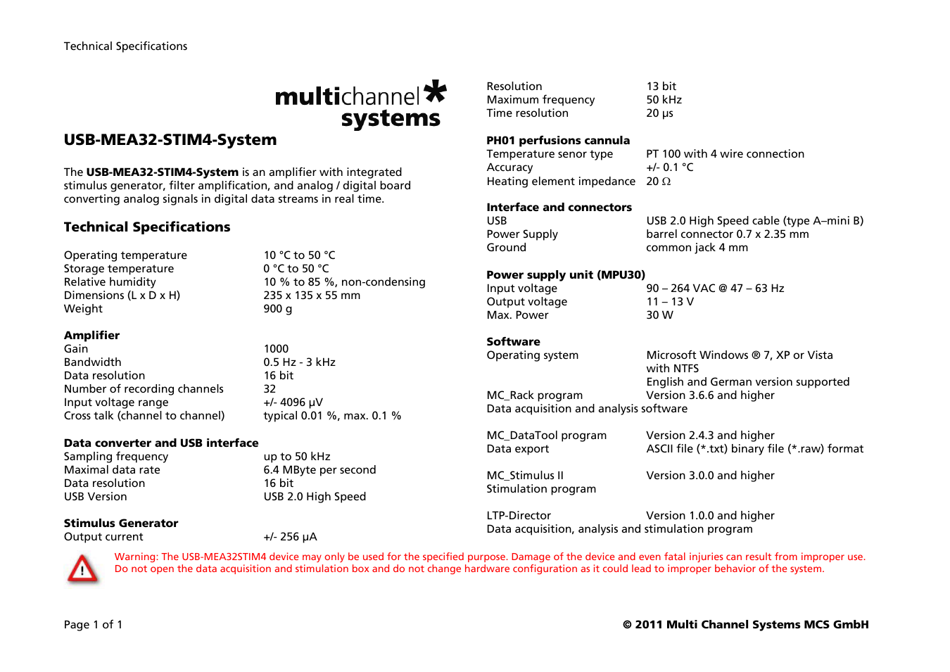 USB-MEA32-STIM4-System