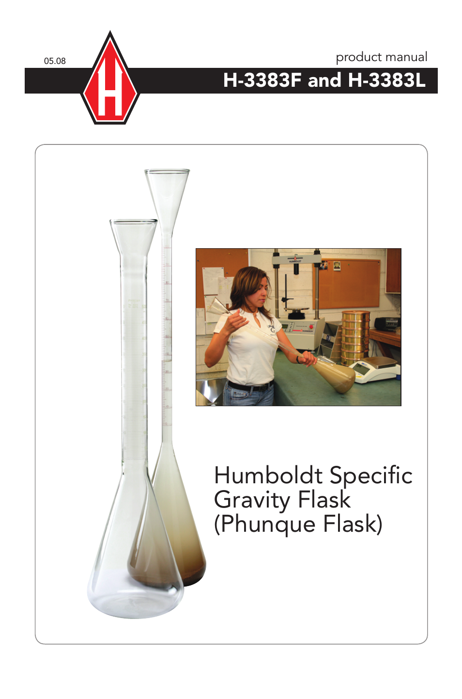 H-3383F Humboldt Specific Gravity Flask (Phunque Flask)