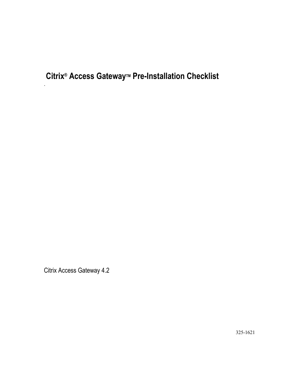 Citrix Access Gateway 4.2
