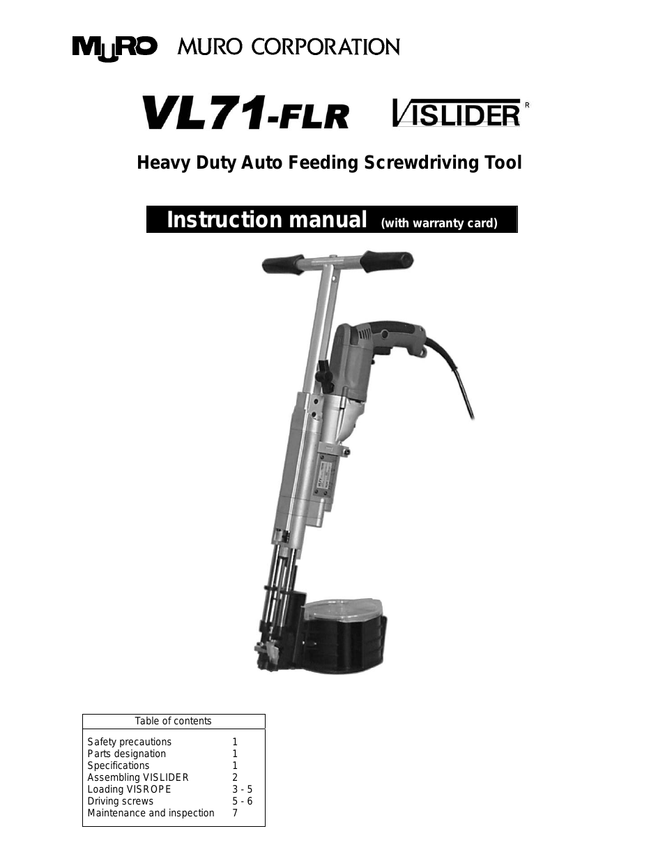 VISLIDER VL71-FLR