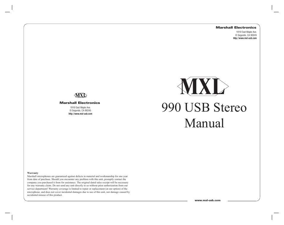 990 USB Stereo
