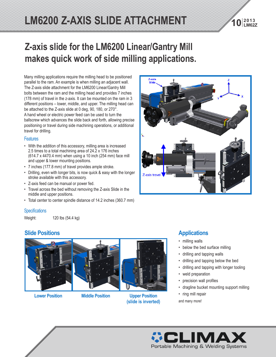 LM6200 Z-AXIS SLIDE ATTACHMENT