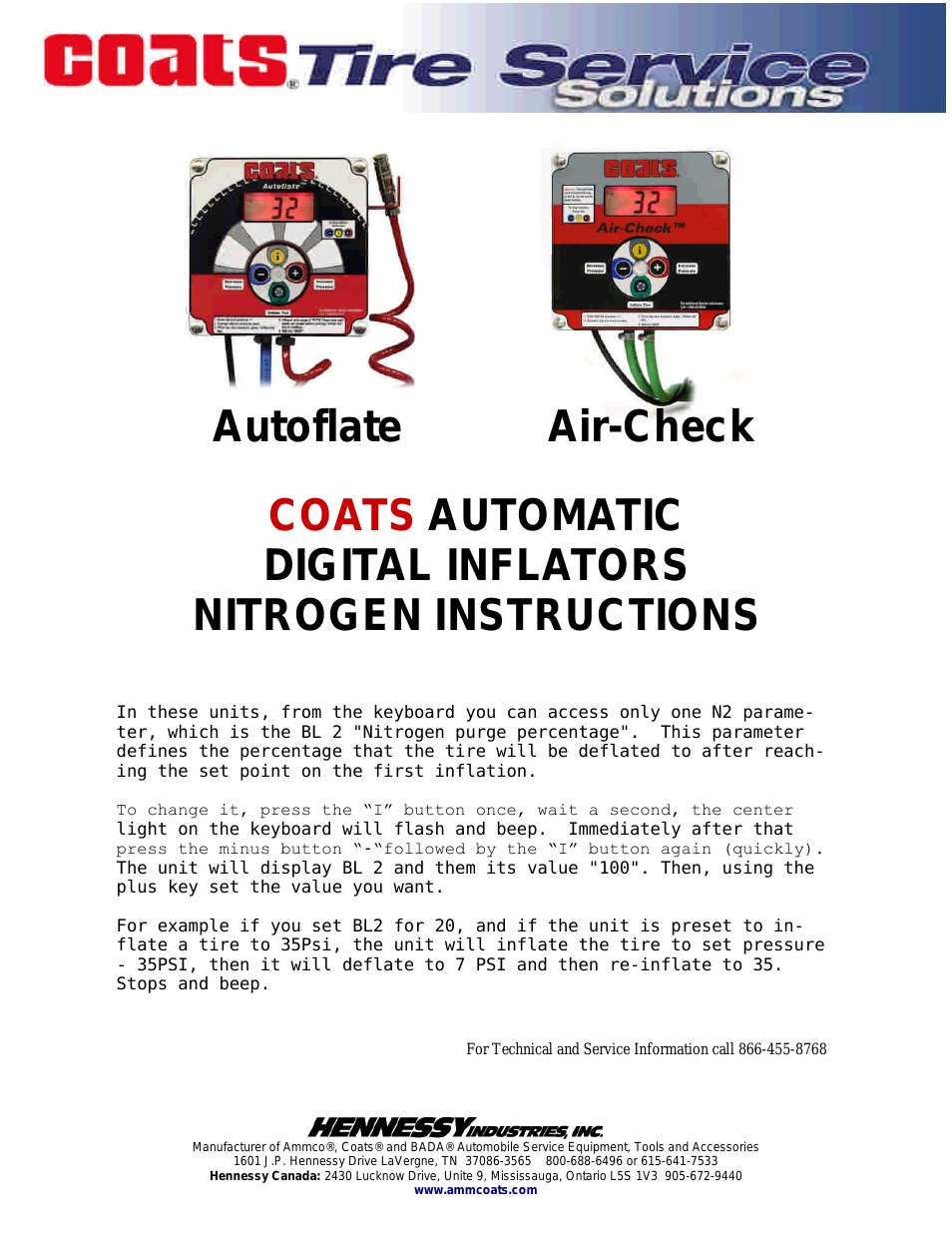 Autoflate Nitrogen