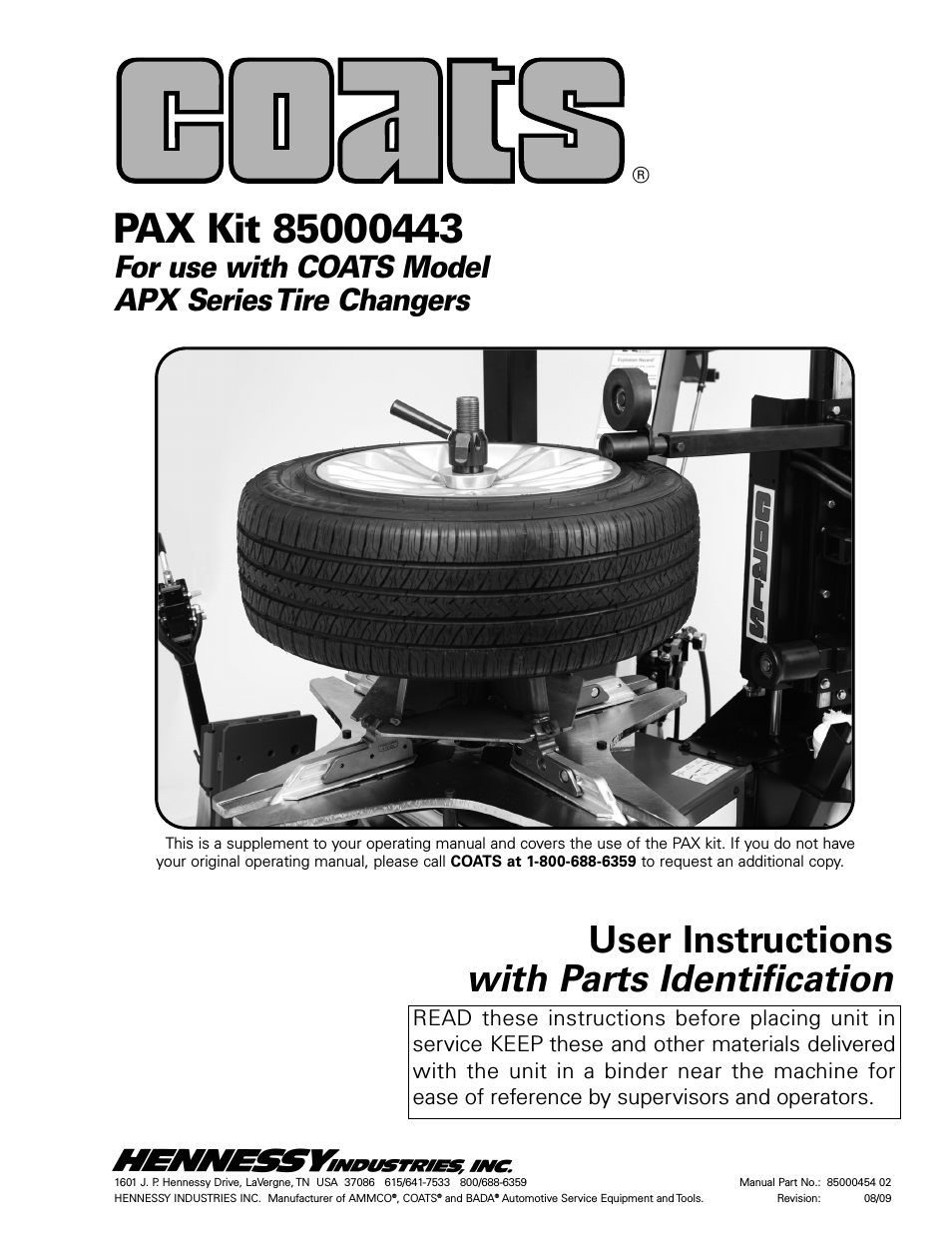 Kit 85000443, PAX Accessory