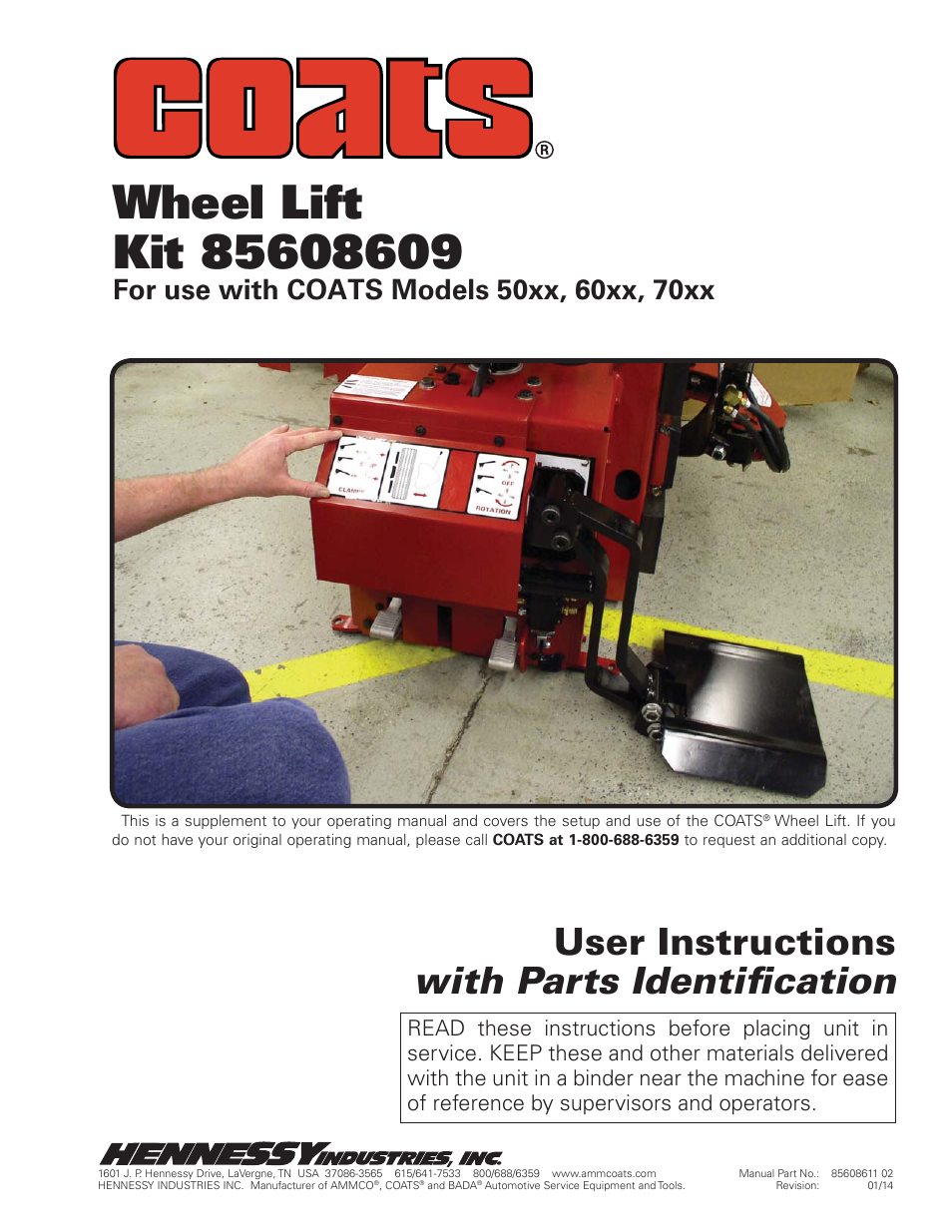 Kit 85608609, Wheel Lift Accessory