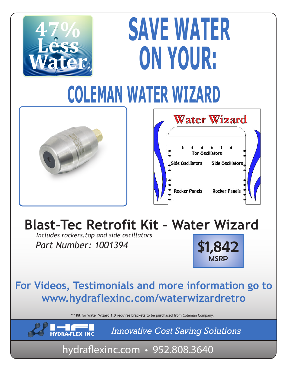 Blast-Tec Pro Coleman Water Wizard Kit