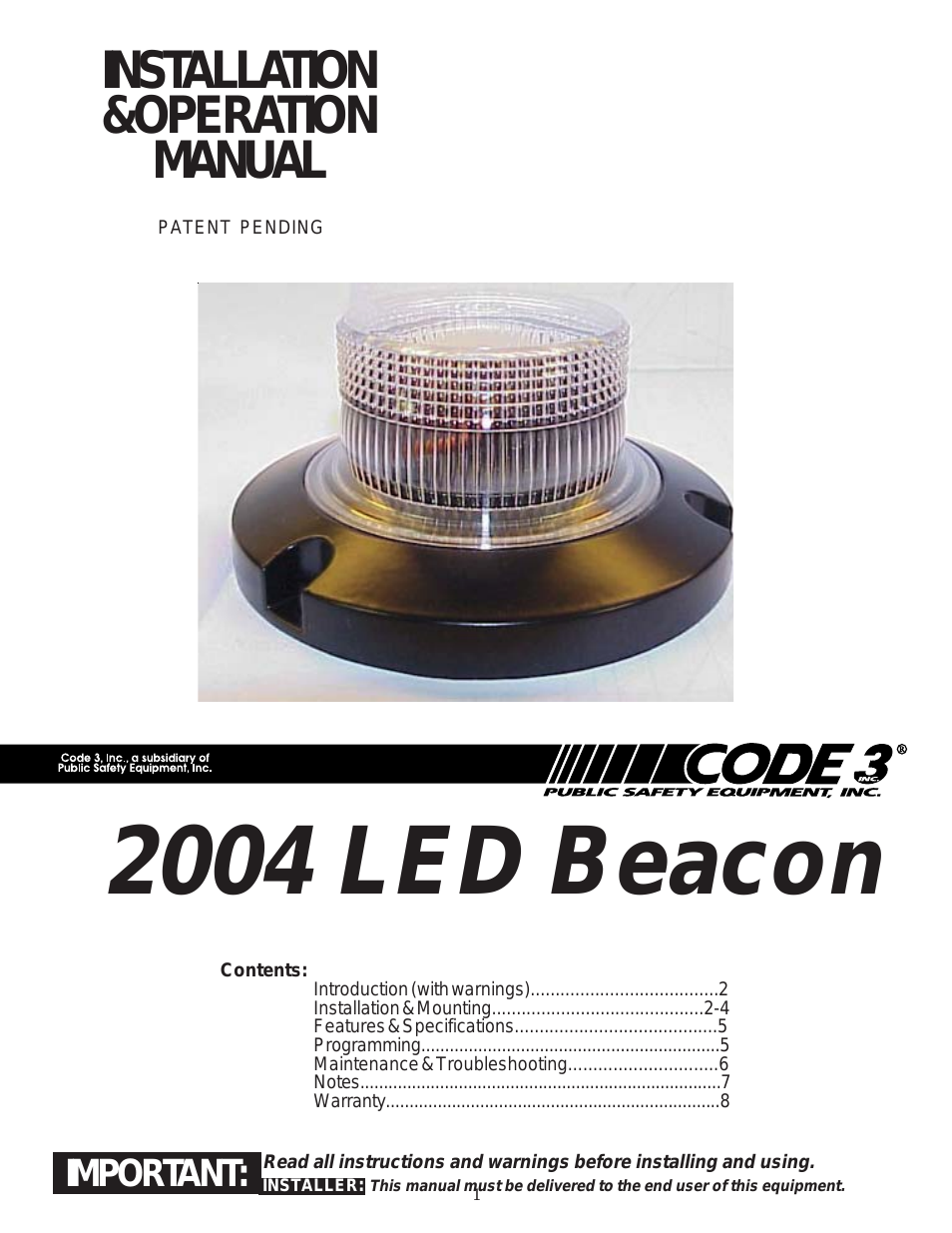 2004 LED Series Beacon