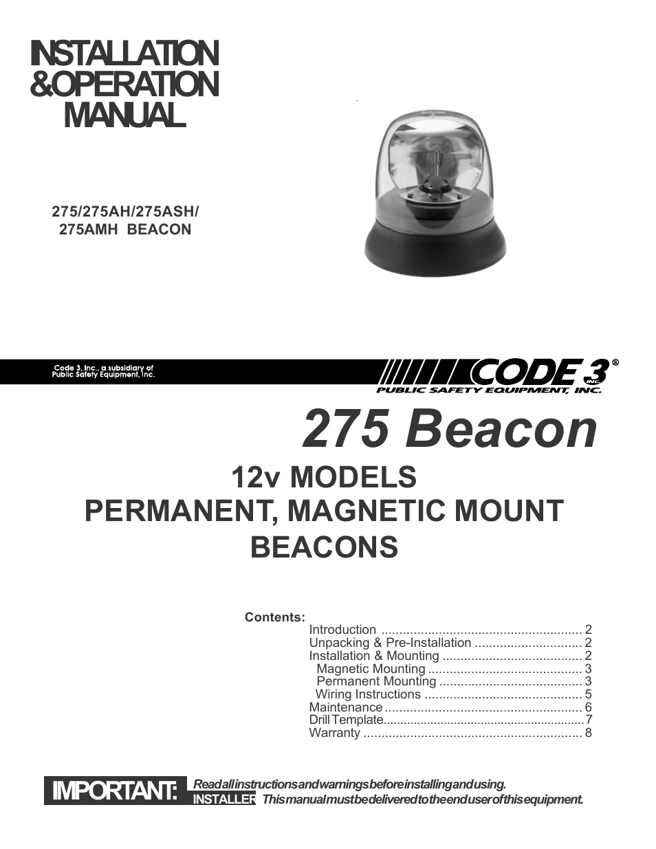 275 Series Beacon
