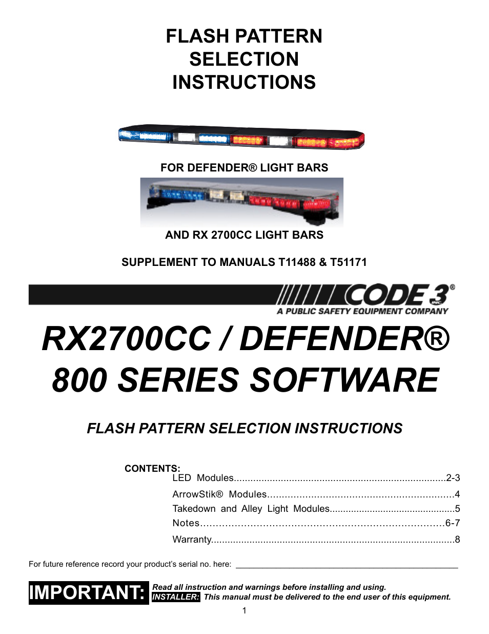 800 Series Software