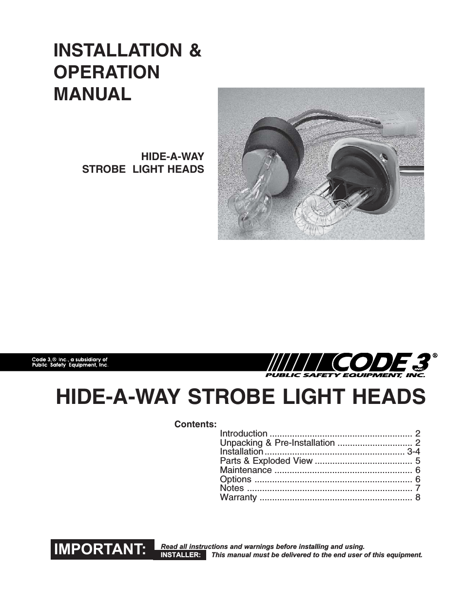 Hide-A-Way Strobe Systems