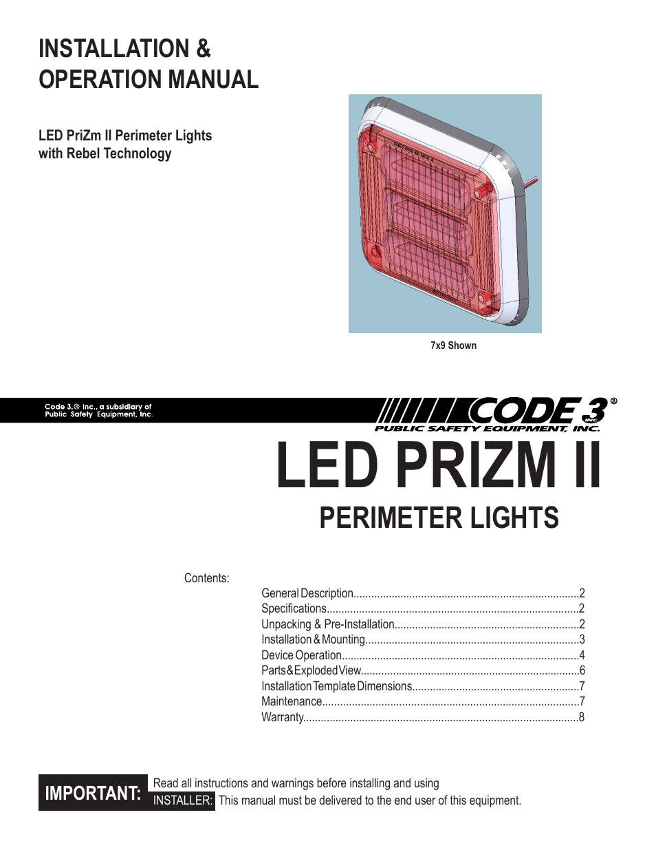 LED PriZm II Perimeter Lights