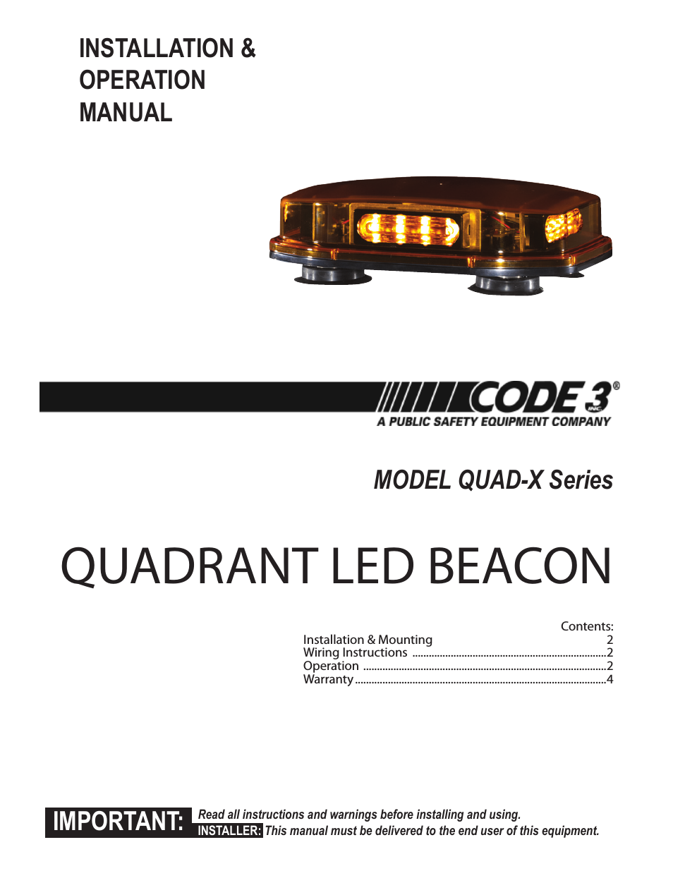 Quadrant LED Mini Bar