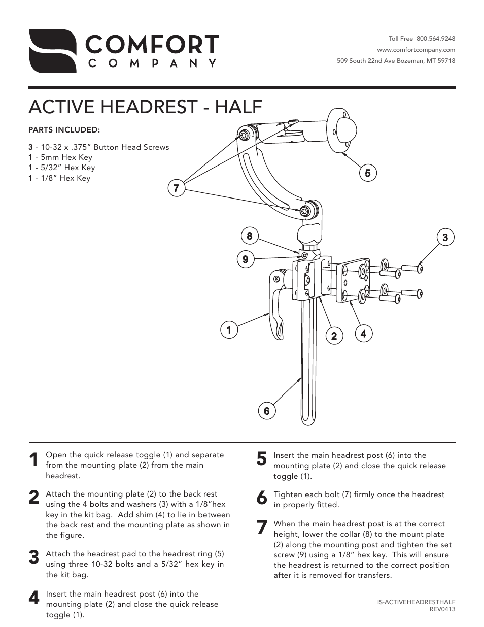 Active Headrest Half