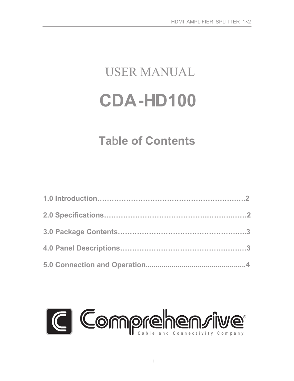 CDA-HD100