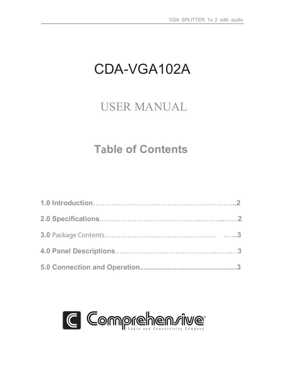 CDA-VGA102A