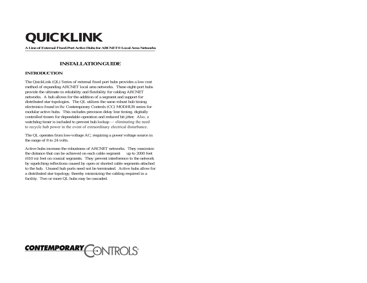 QuickLink Active Hubs