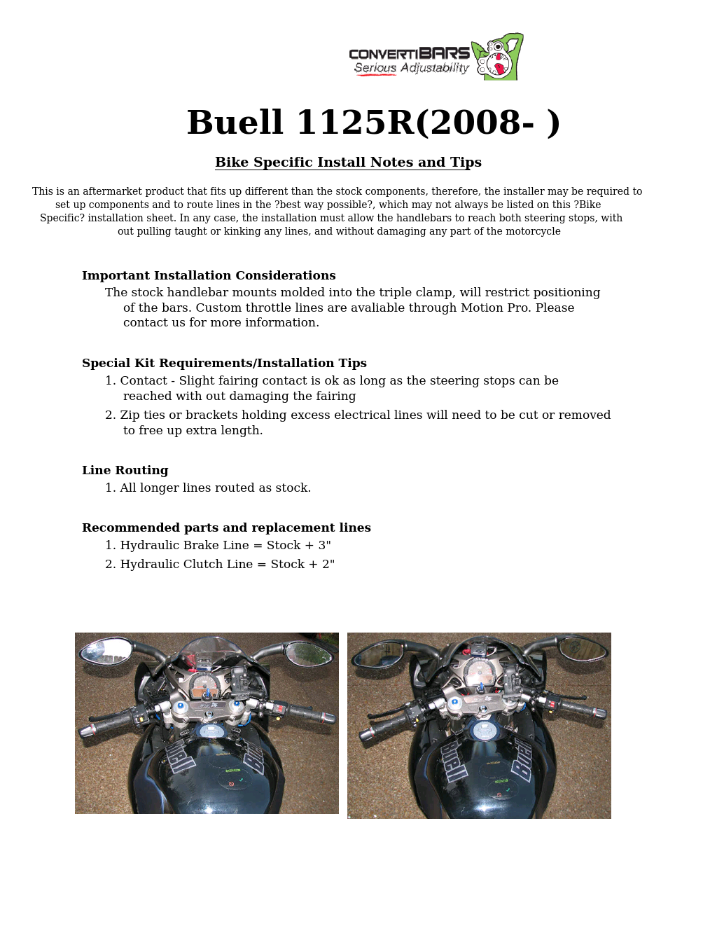 Buell: 1125R(2008- )