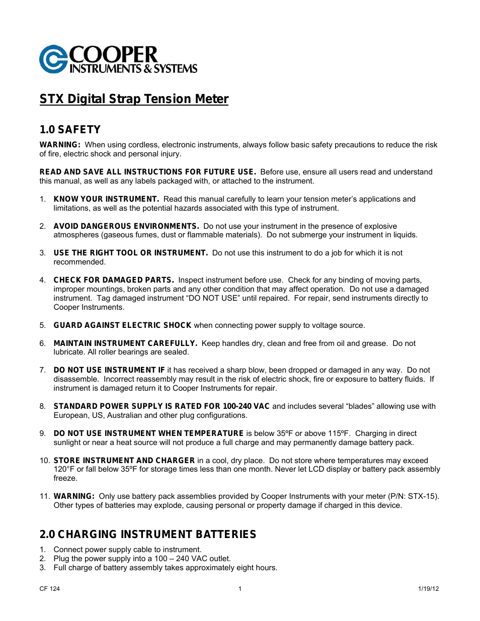 STX-1 Digital Strap Tension Meter