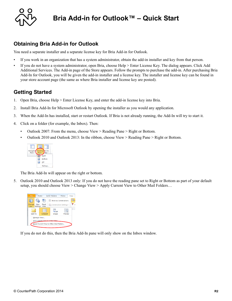 Bria for Outlook Quick Start Guide