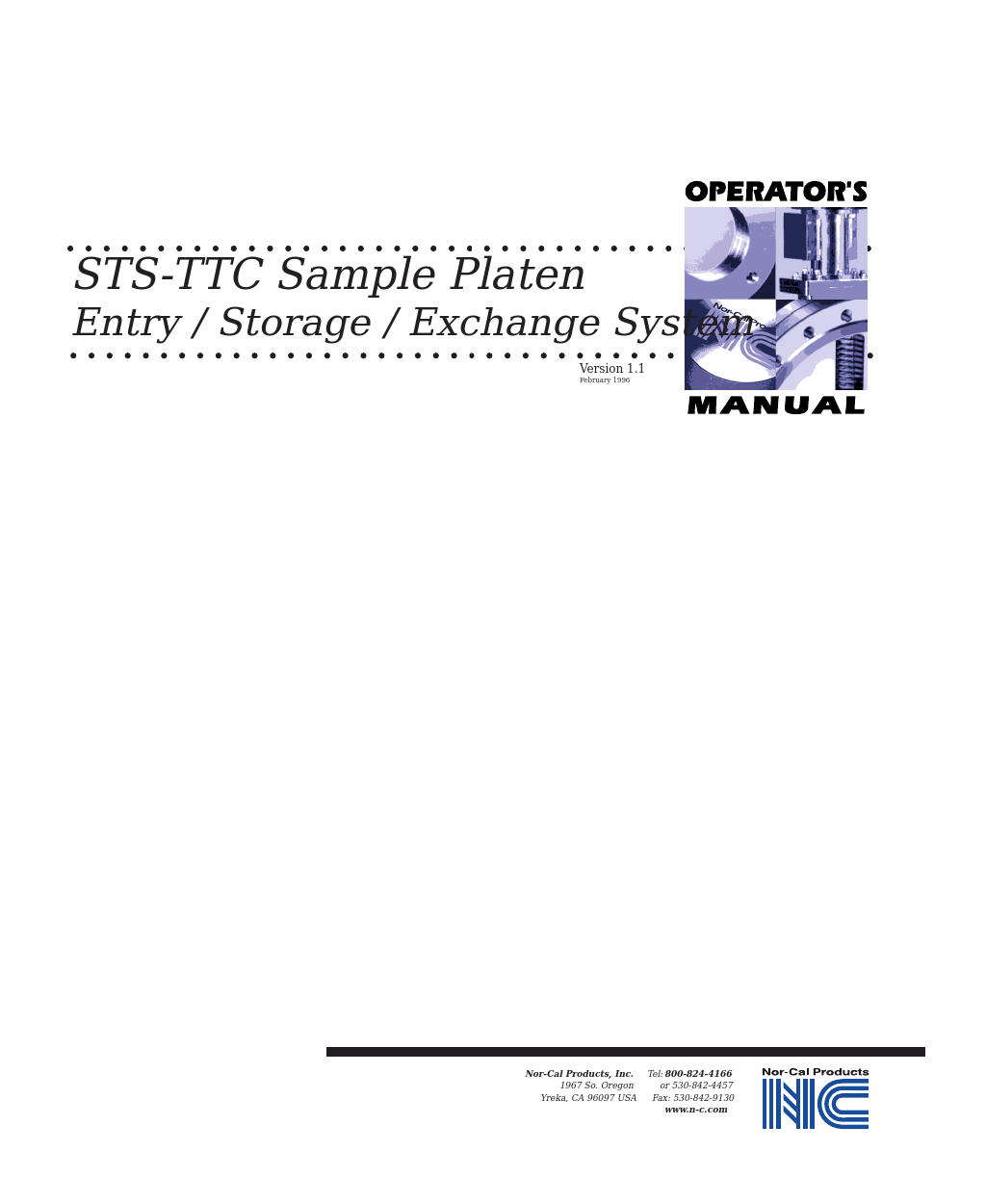 STS-TTC Sample Platen