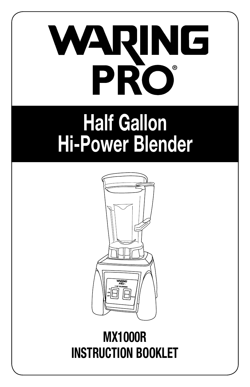 PRO High Powered Blender MX1000R