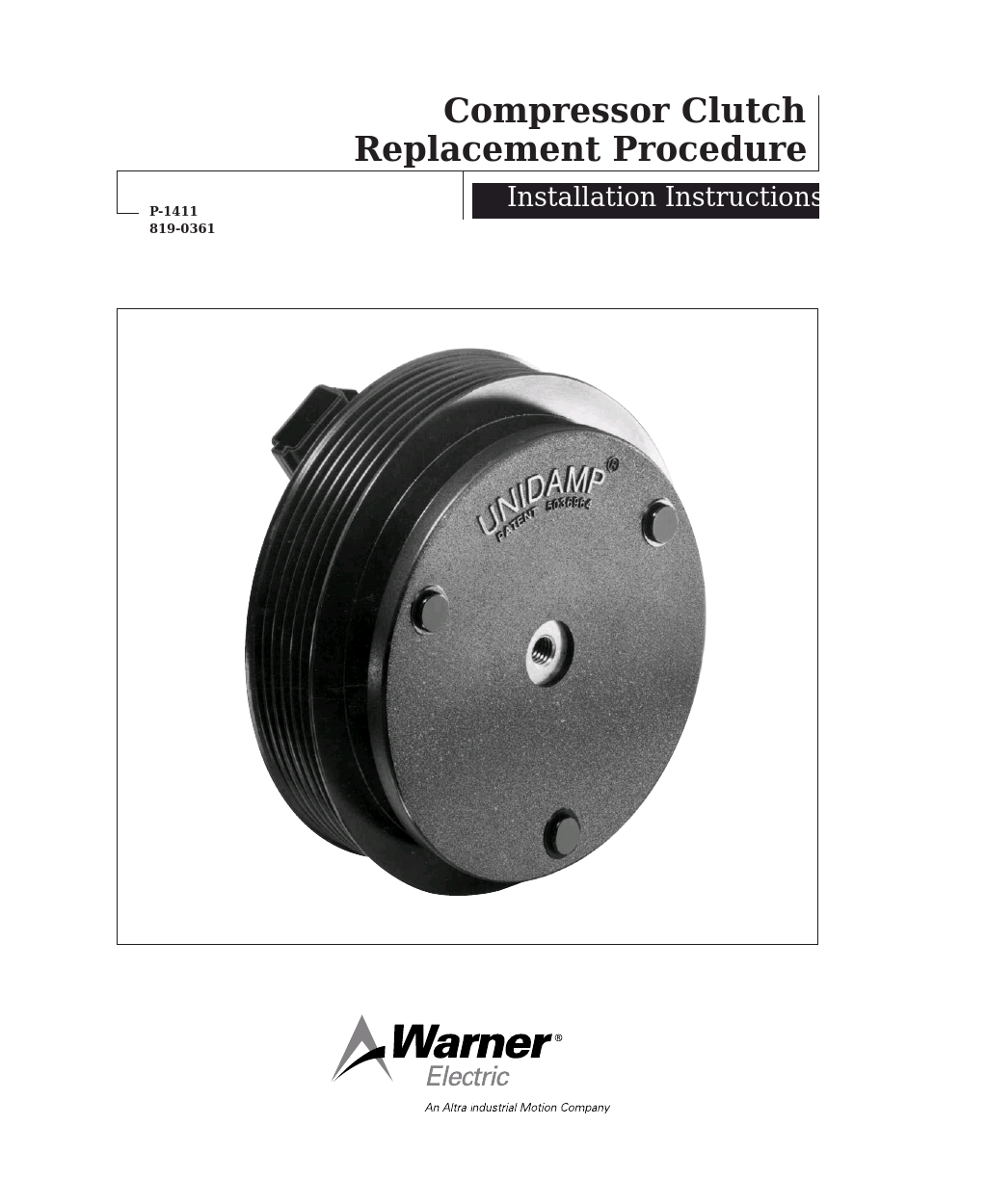 Compressor Clutch Replacement Procedure