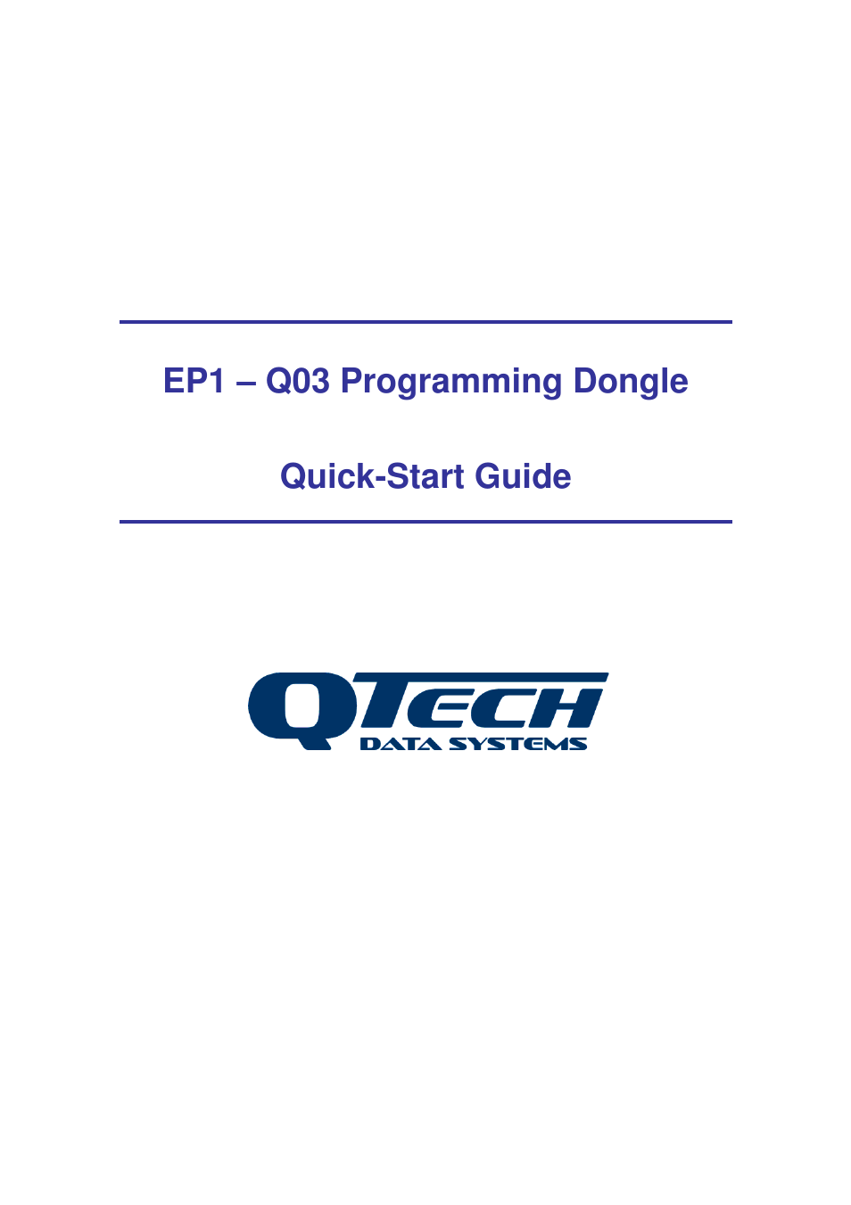 EP1 Q03 Programming Dongle