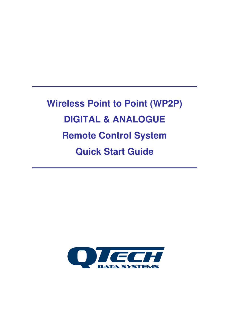 Wireless Point to Point (WP2P) - Digital & Analogue I__O