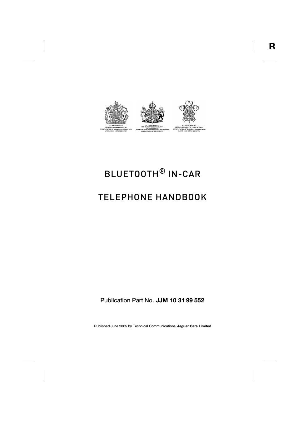 bluetooth handbook JLM10 31 99 552