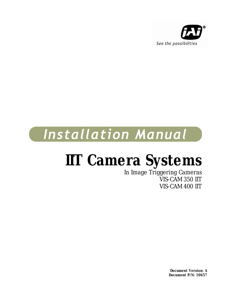 IIT Camera Systems VIS-CAM 350