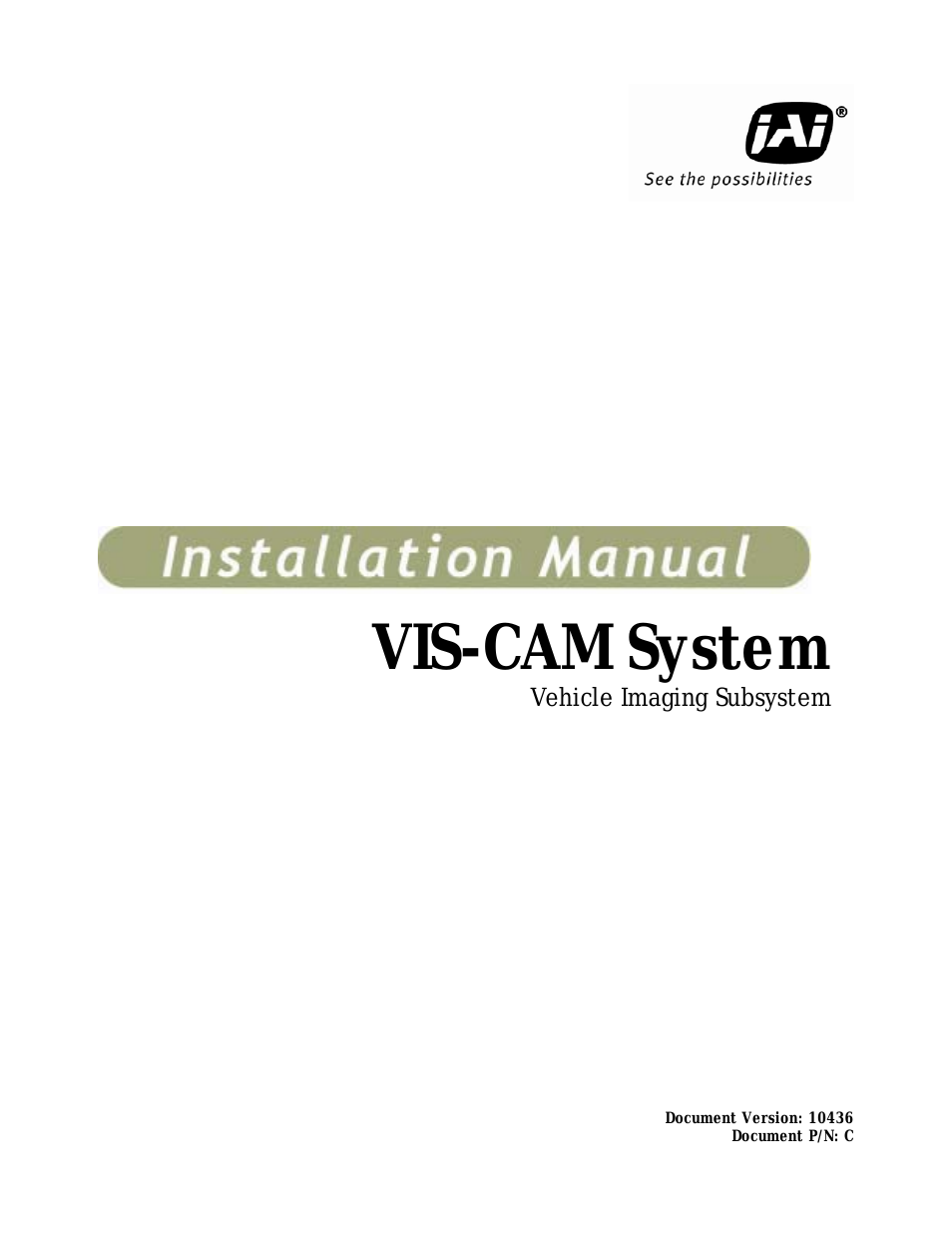 VIS-CAM System TS-1327EN