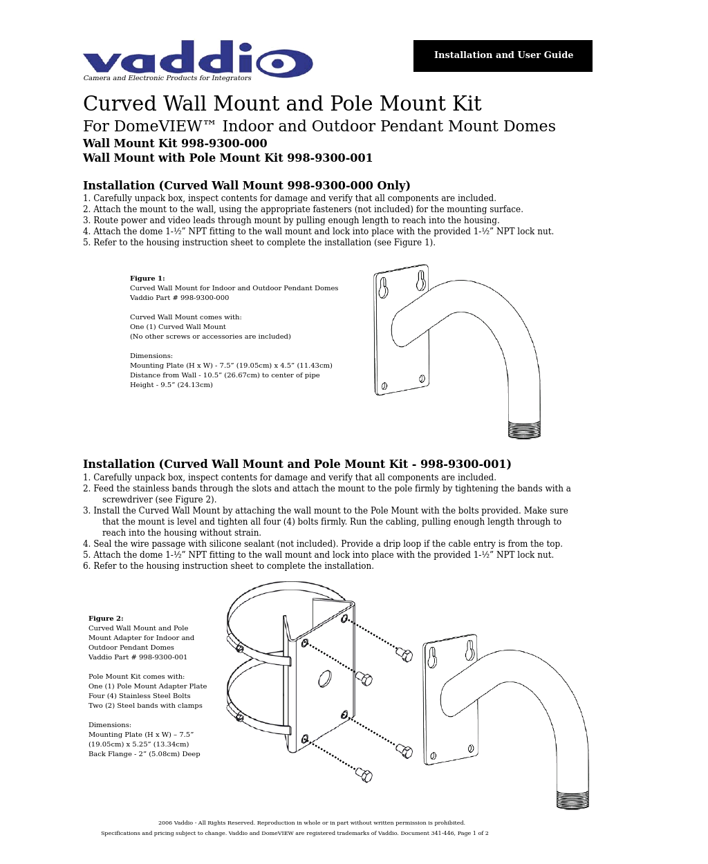 Wall Mount and Pole Mount