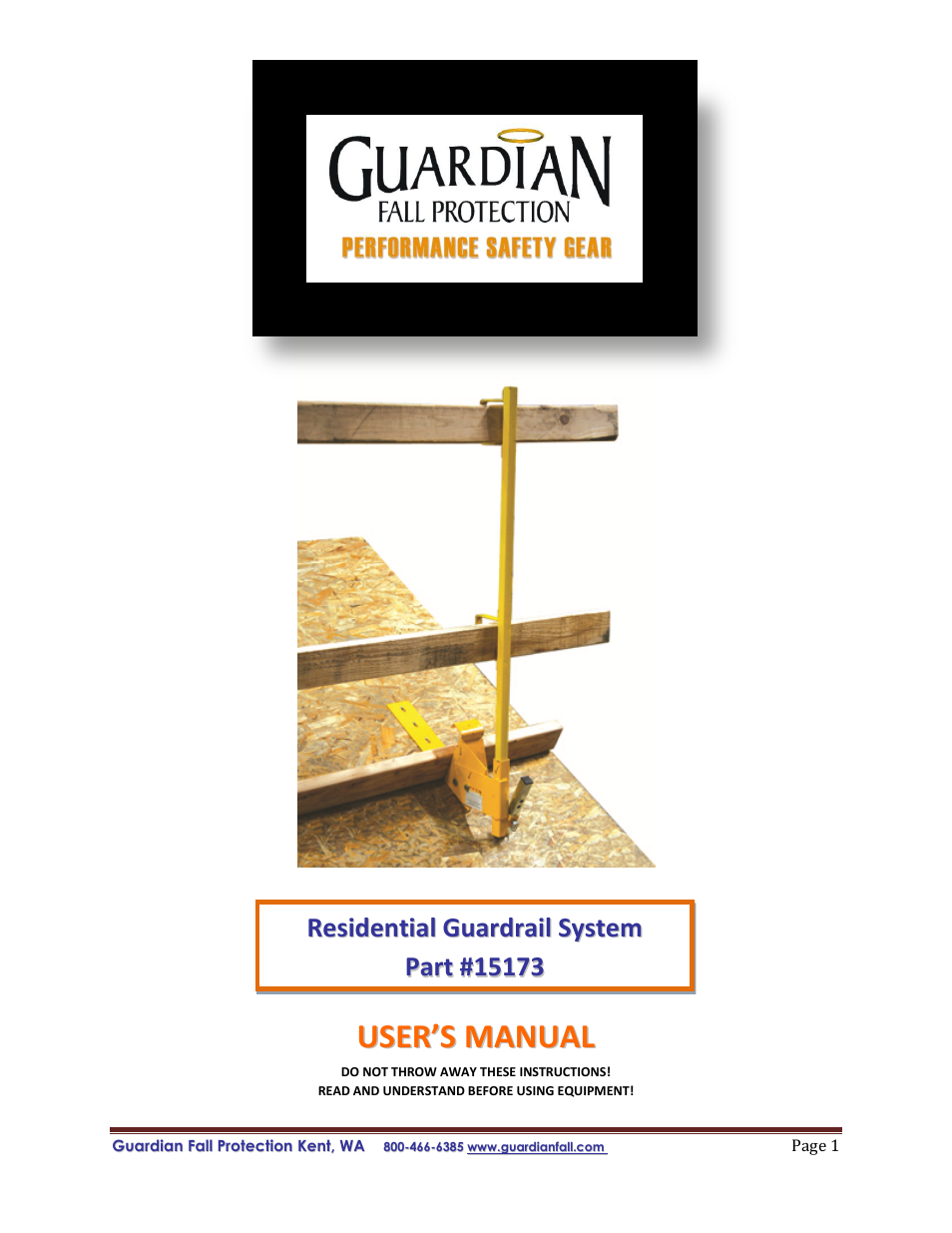 Residential Guardrail System