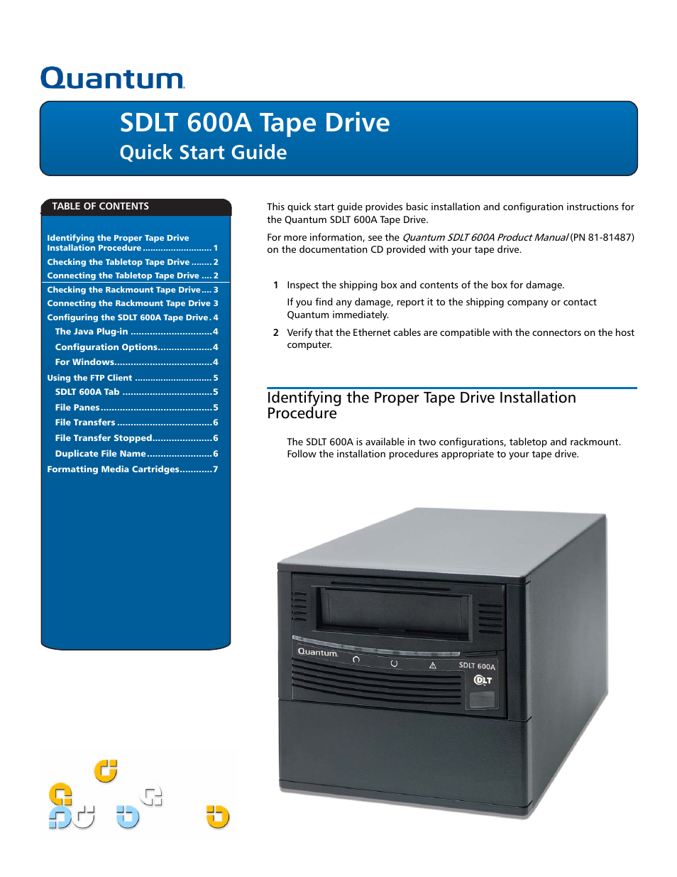 Tape Drive SDLT 600A