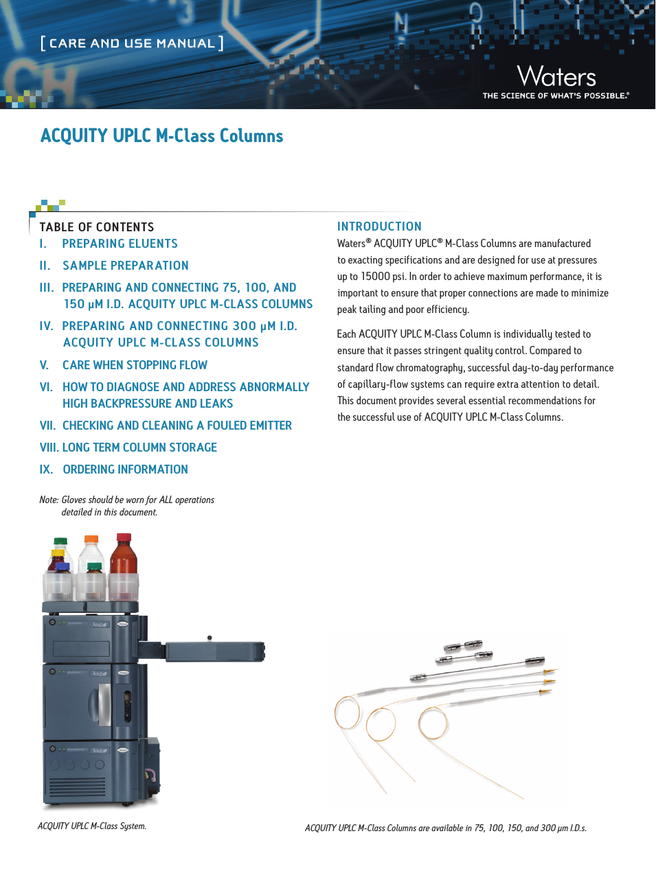 ACQUITY UPLC M-Class Columns