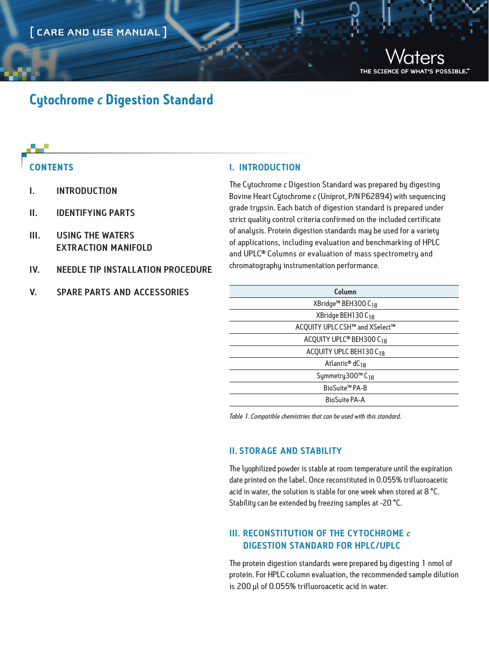 Cytochrome c Digestion Standard