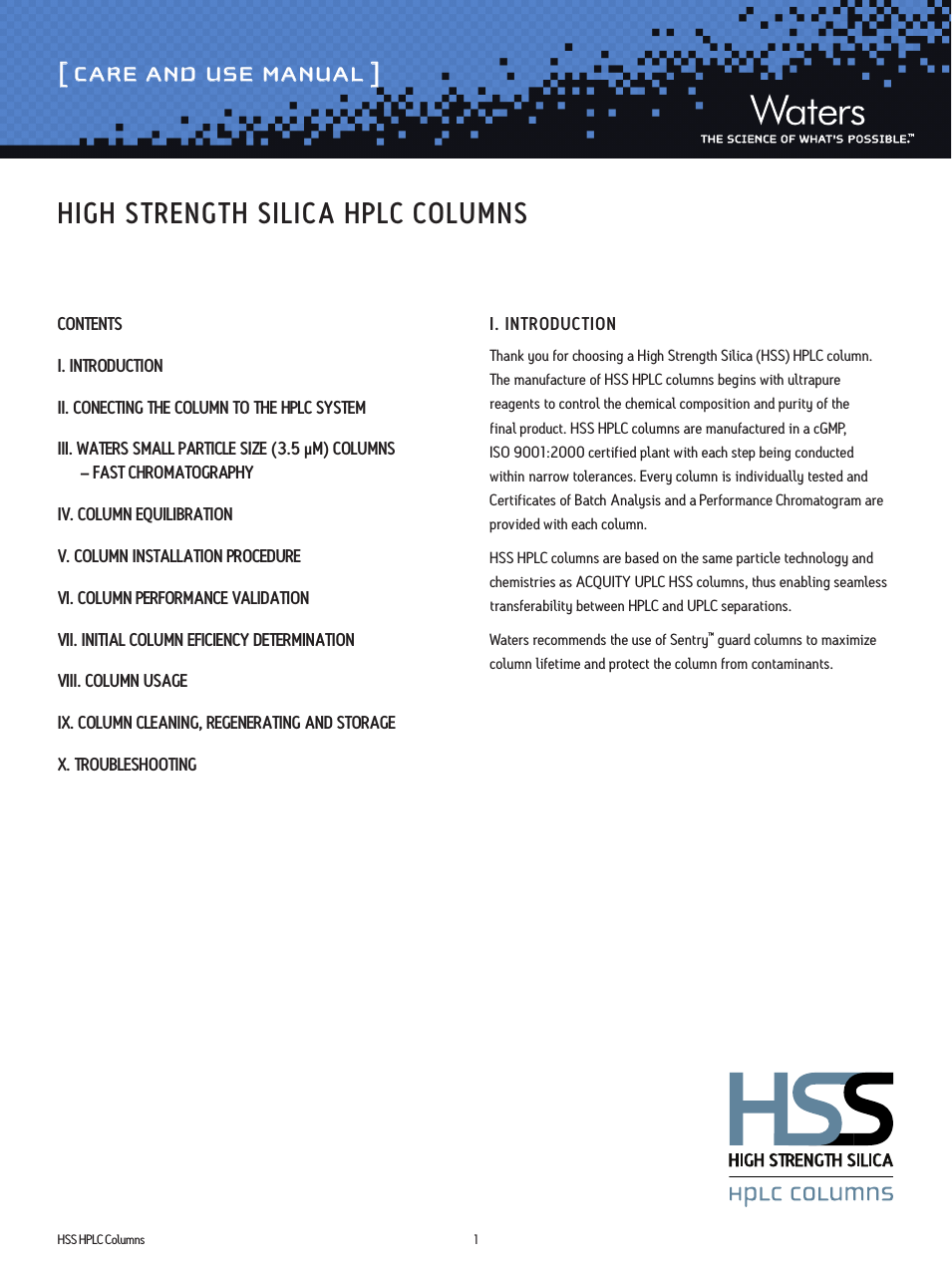 High Strength Silica Columns